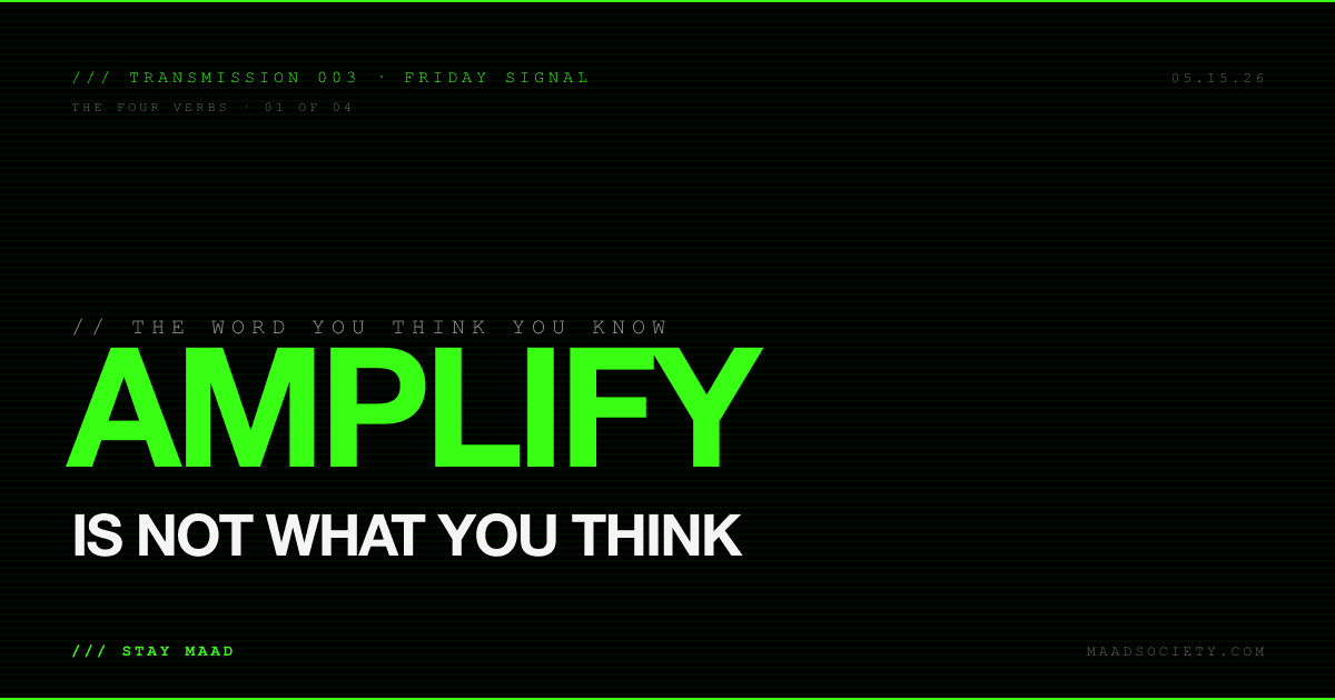 AMPLIFY Is Not What You Think