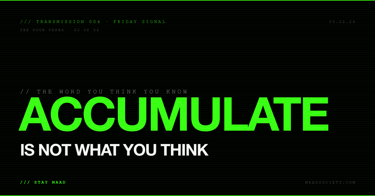 ACCUMULATE Is Not What You Think